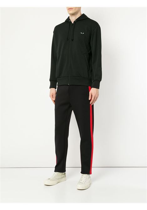 zipped big heart unisex black COMME DES GARÇONS PLAY | AX-T254-0511